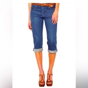 Levi's Jeans Blue Ankle Cropped Capri Straight Fit